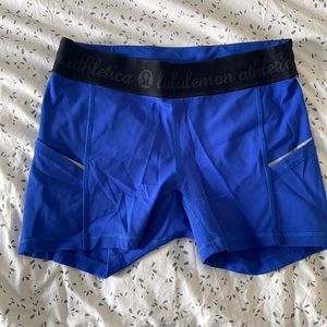 Lululemon Spandex Shorts // Blue